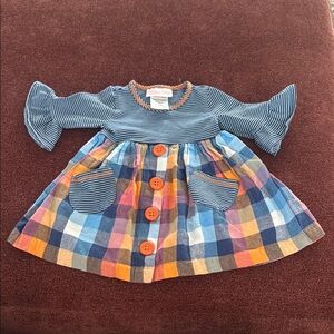 Colorful Plaid Girls Dress